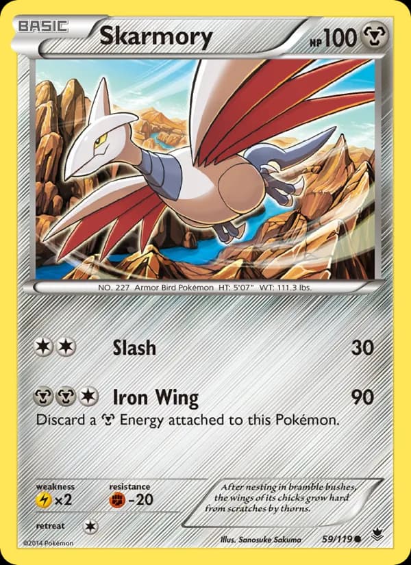 Skarmory card in English