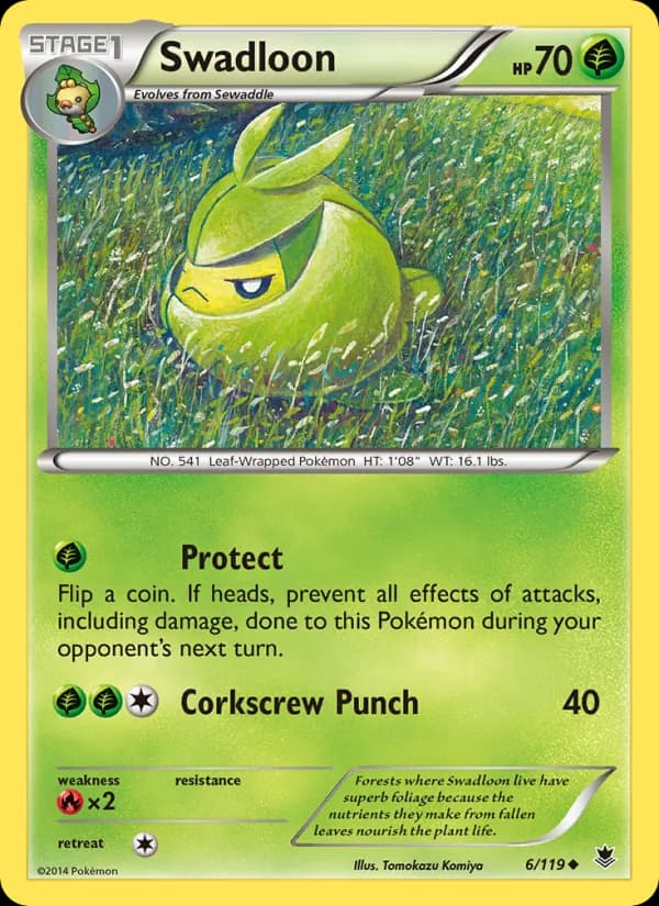 Swadloon card in English