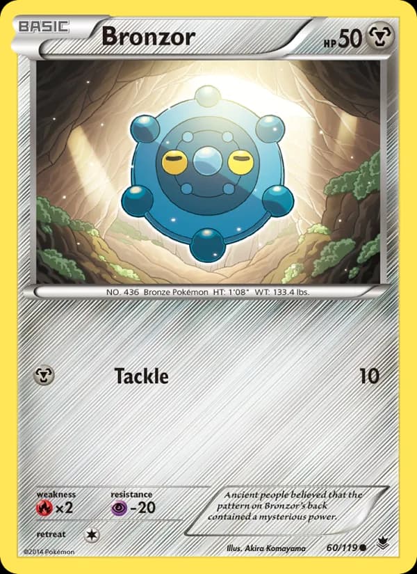 Bronzor card in English