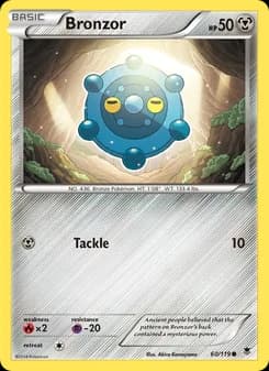 Bronzor card in English