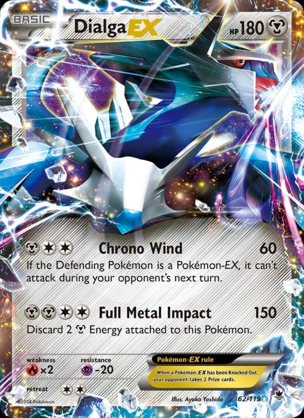 Dialga EX card in English