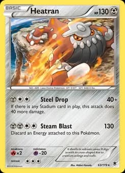 Heatran card in English