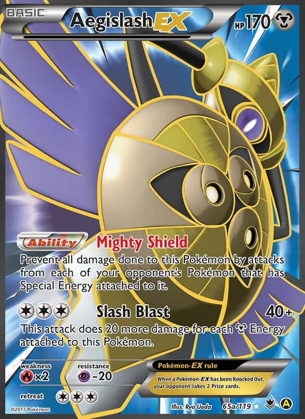Aegislash EX card in English