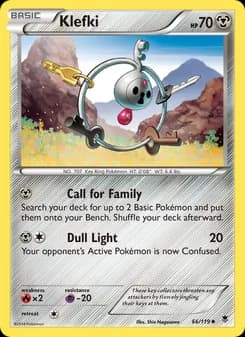 Klefki card in English