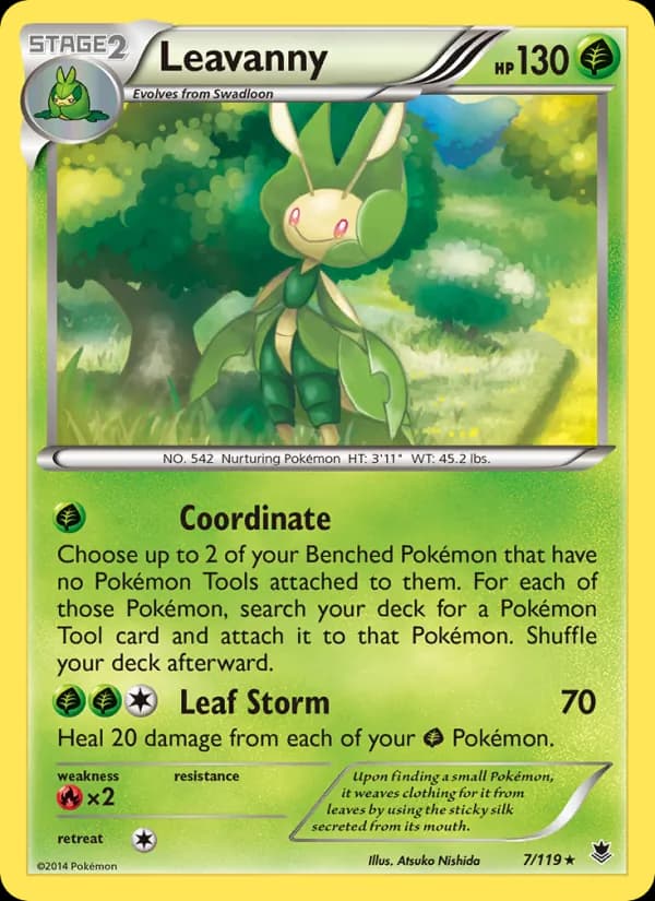 Leavanny card in English