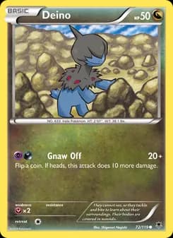 Deino card in English