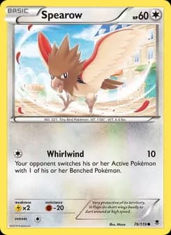 Spearow card in English