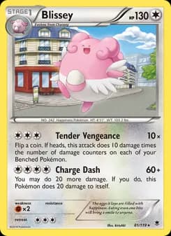 Blissey card in English