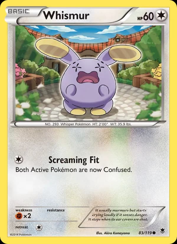 Whismur card in English