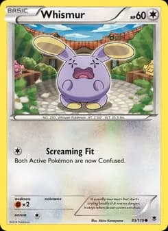 Whismur card in English