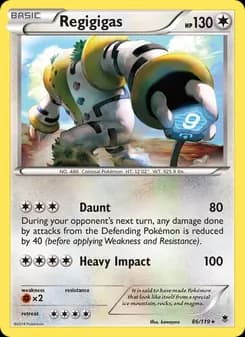 Regigigas card in English