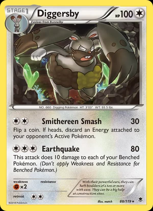 Diggersby card in English