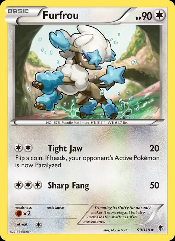 Furfrou card in English
