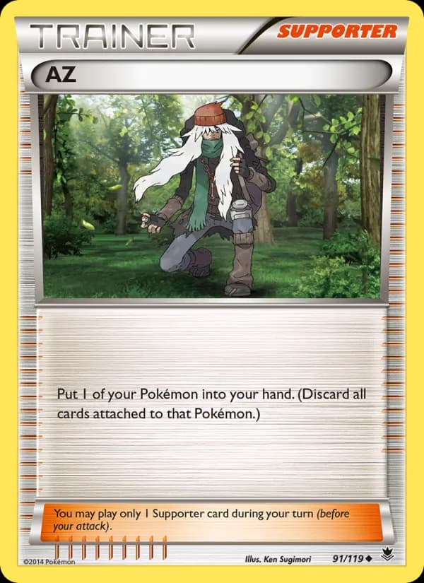 AZ card in English