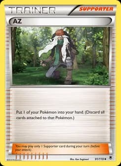 AZ card in English