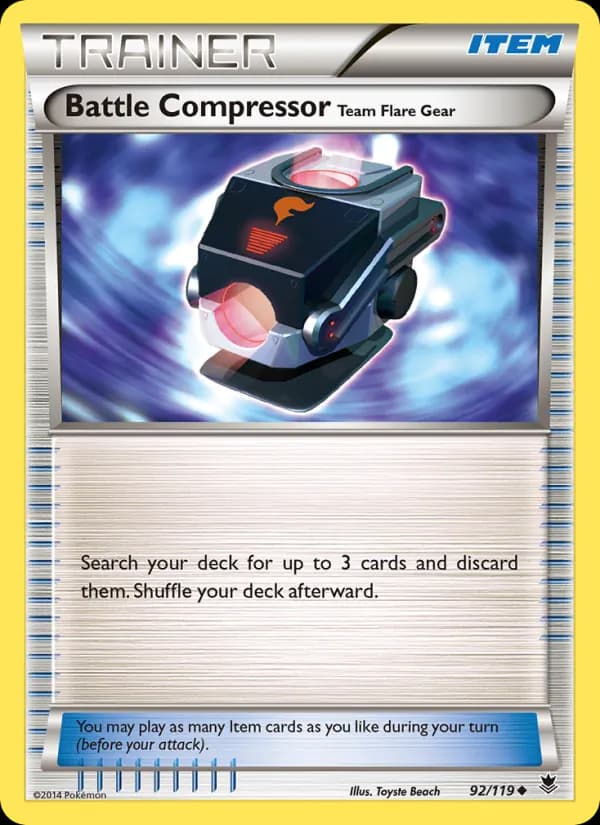 Battle Compressor Team Flare Gear card in English