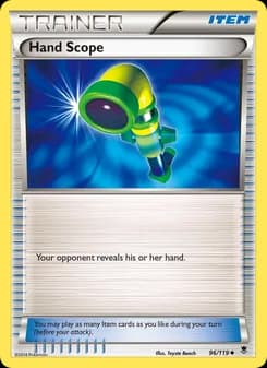 Hand Scope card in English
