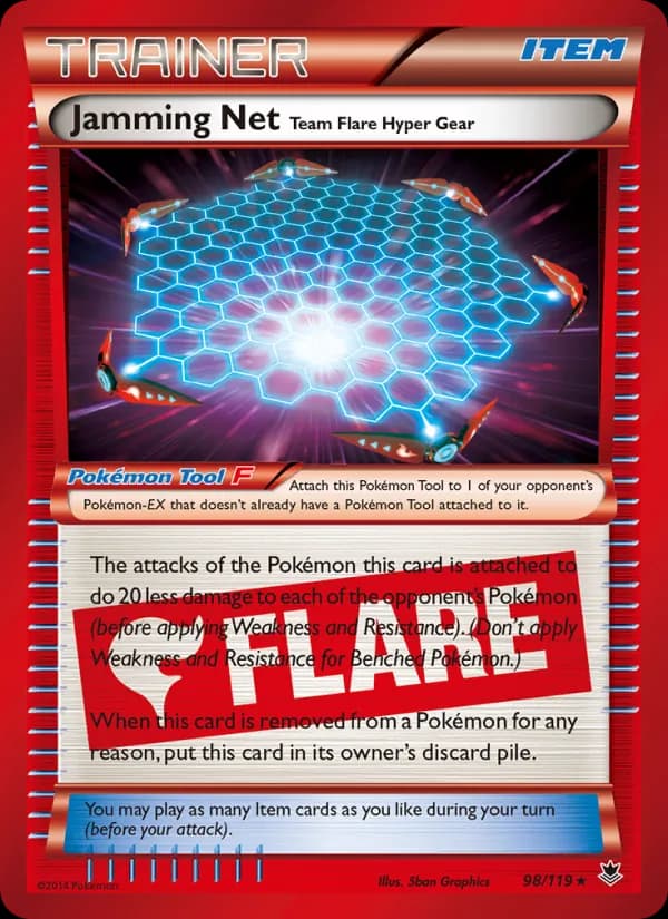 Jamming Net Team Flare Hyper Gear card in English