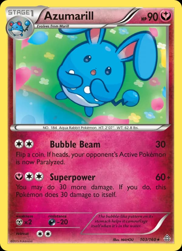 Azumarill card in English
