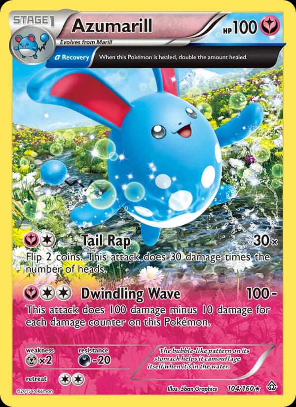 Azumarill card in English