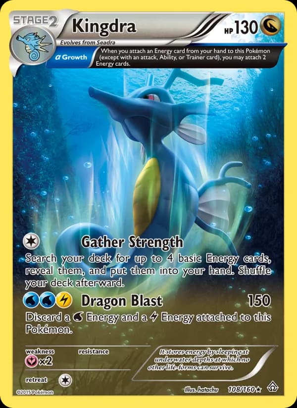 Kingdra card in English