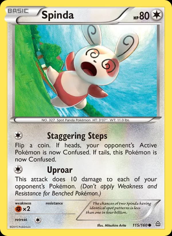 Spinda card in English