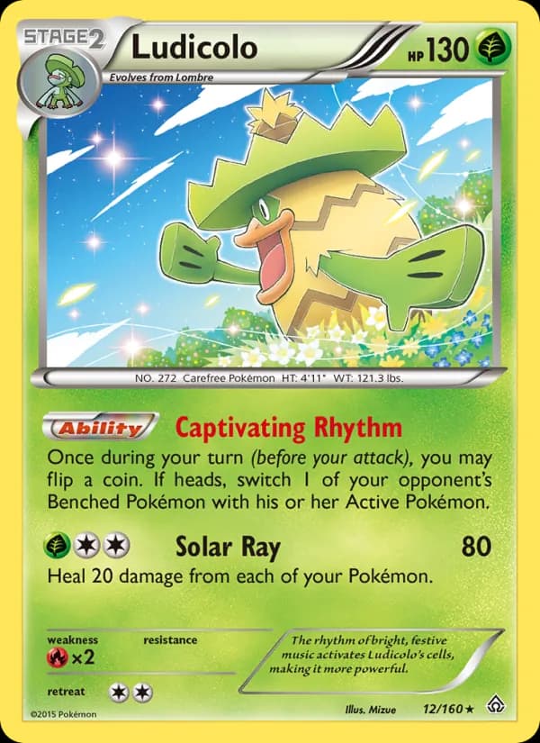 Ludicolo card in English