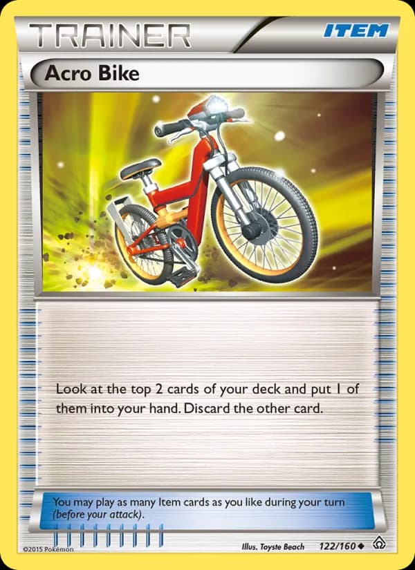 Acro Bike card in English
