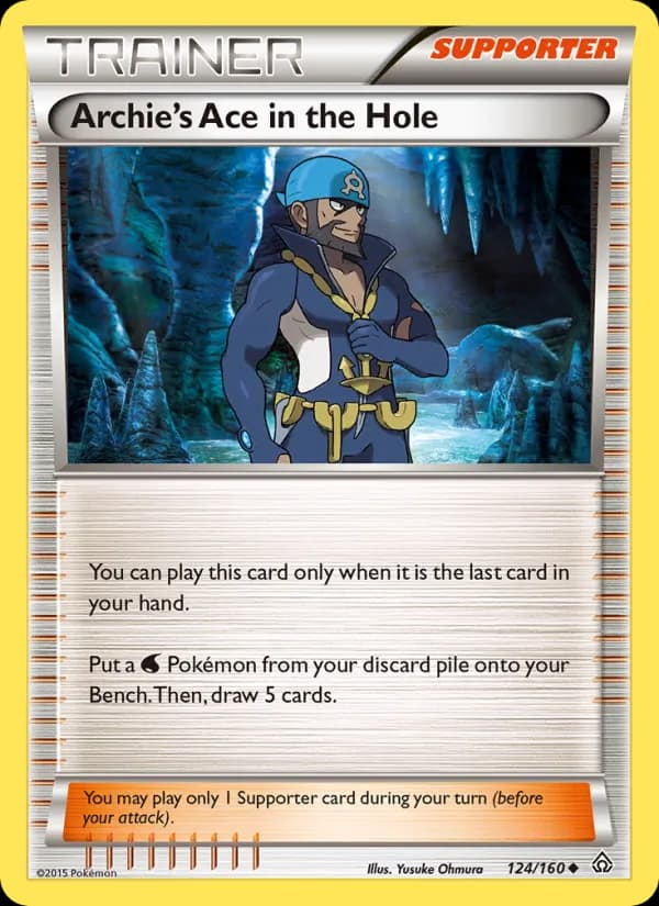 Archie's Ace in the Hole card in English