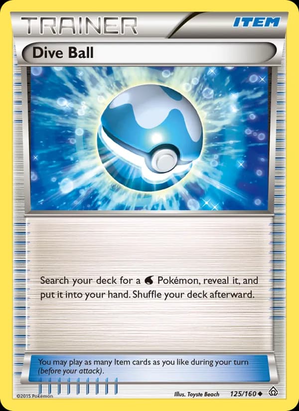 Dive Ball card in English