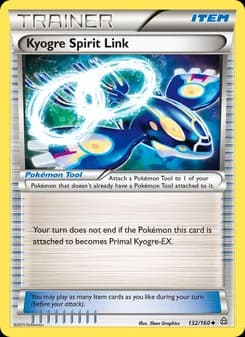 Kyogre Spirit Link card in English