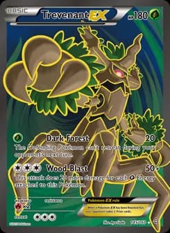 Trevenant EX card in English
