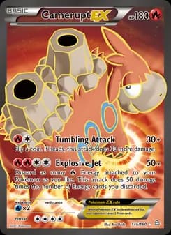 Camerupt EX card in English