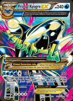 Primal Kyogre EX card in English