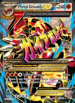 Primal Groudon EX card in English