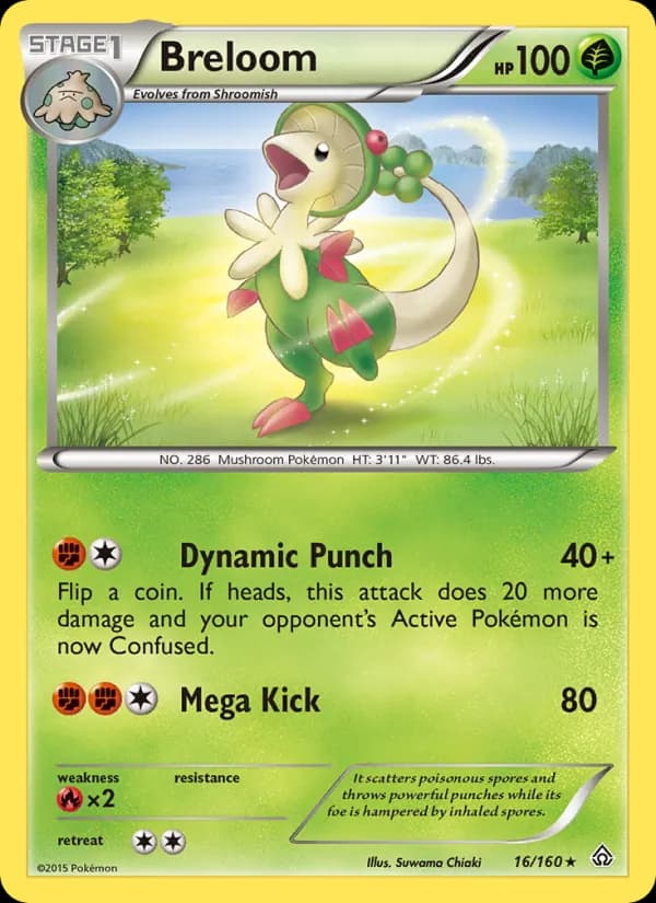 Breloom card in English