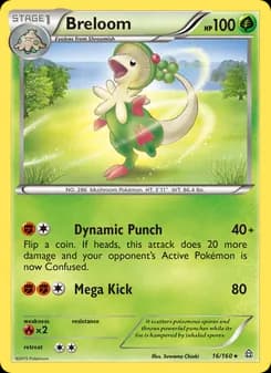 Breloom card in English