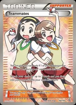 Teammates card in English