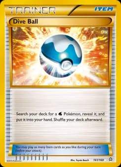 Dive Ball card in English