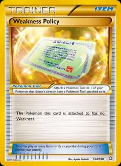 Weakness Policy card in English