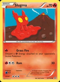 Slugma card in English