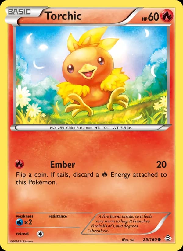 Torchic card in English