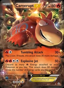 Camerupt EX card in English