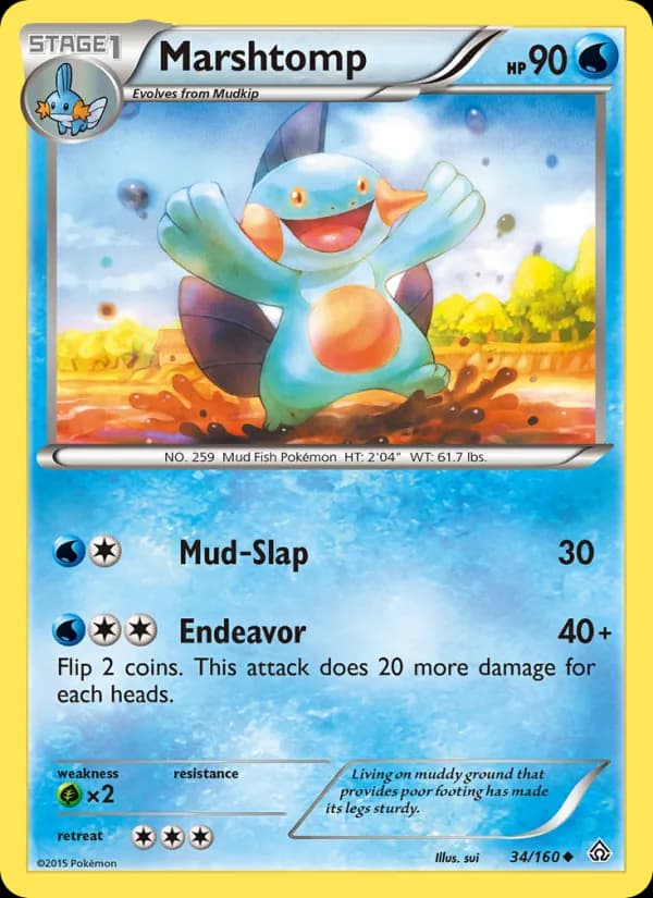 Marshtomp card in English