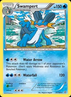 Swampert card in English