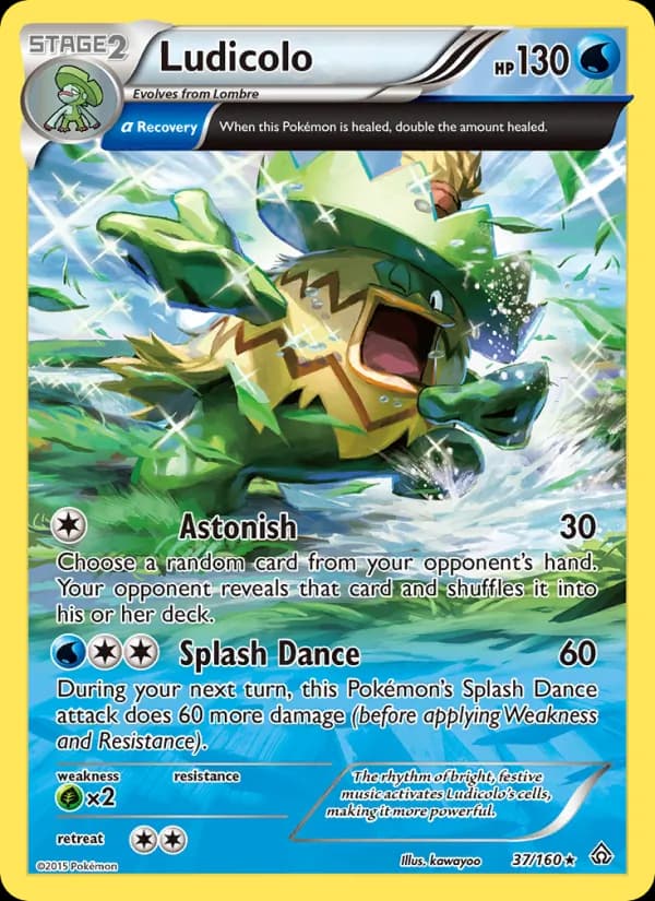 Ludicolo card in English