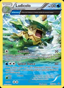 Ludicolo card in English
