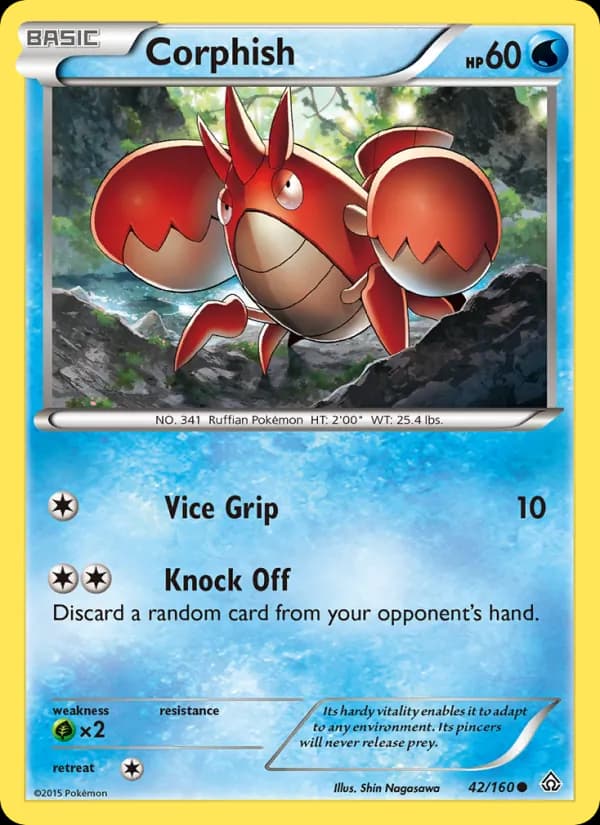 Corphish card in English