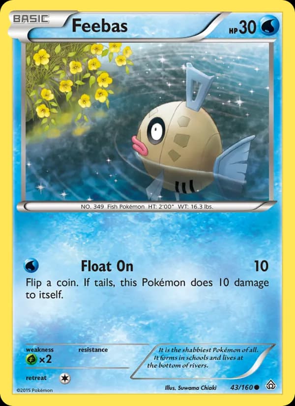 Feebas card in English