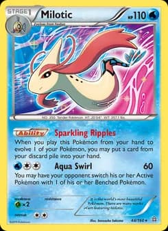 Milotic card in English
